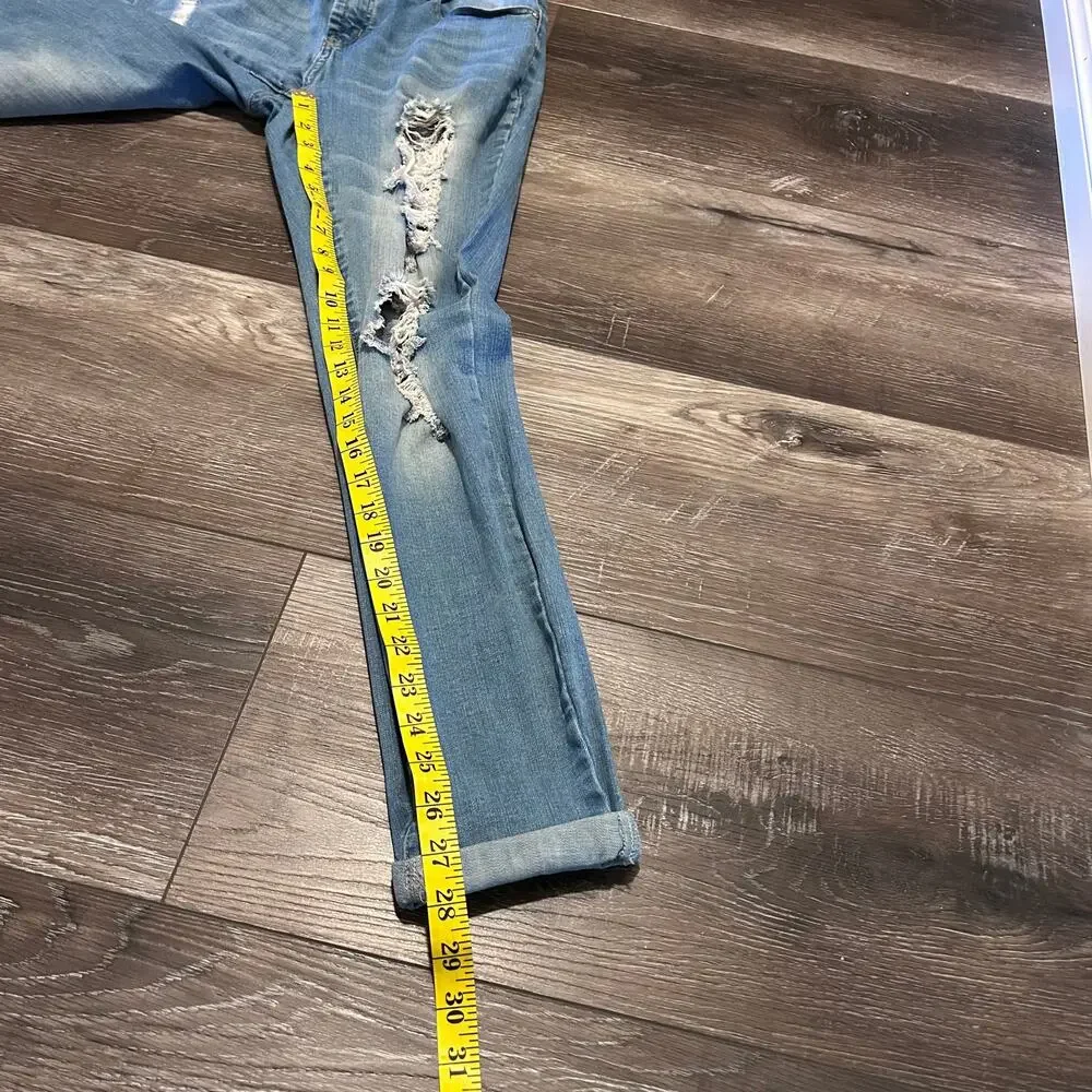 Resfeber Distressed Women's Skinny Boyfriend Cuffed Jeans Size 6 - Picture 4 of 6